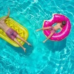 kids in a swimming pool