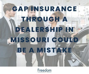 People on the showroom floor of a car dealership in Missouri