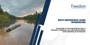 A small body of water in the Ozarks surrounded by trees.