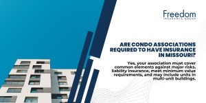 A white condo high rise with a blue sky.